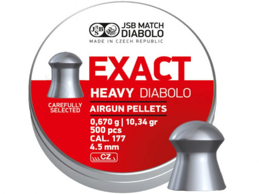 Diabolo JSB Exact Heavy 0,67g 4,52 500pcs
